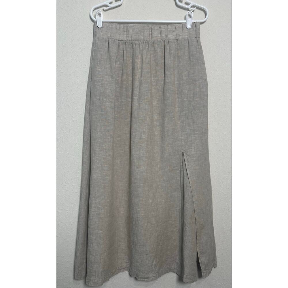 Quince 100% European Linen Maxi Skirt Flax Medium